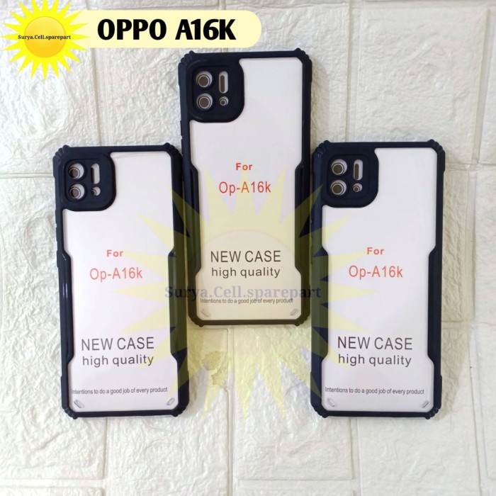 Clear Case Oppo A16K A16E - Softcase Shockproof Oppo A16E A16k - SC