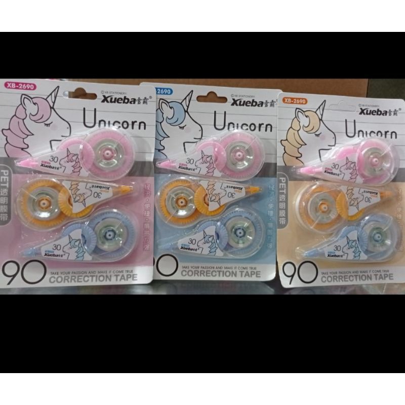 

tip ex kertas unicorn isi 3pc