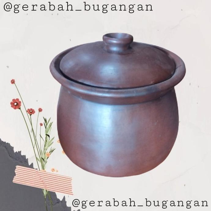 

Kuali Gudeg Tengleng Tanah Liat Jumbo Diameter Atas 35 Bawah 38cm