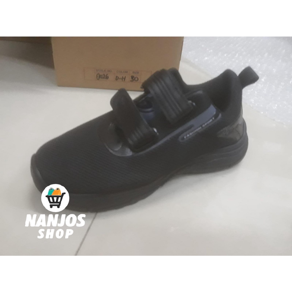 Sepatu Unisex Pria Wanita Kerja Kantor Casual Sekolah Sd-Sma Dulux 8026 D-H Hitam Full