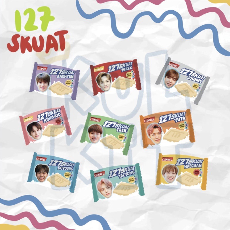 127skuat keyring NCT 127 (gantungan akrilik)