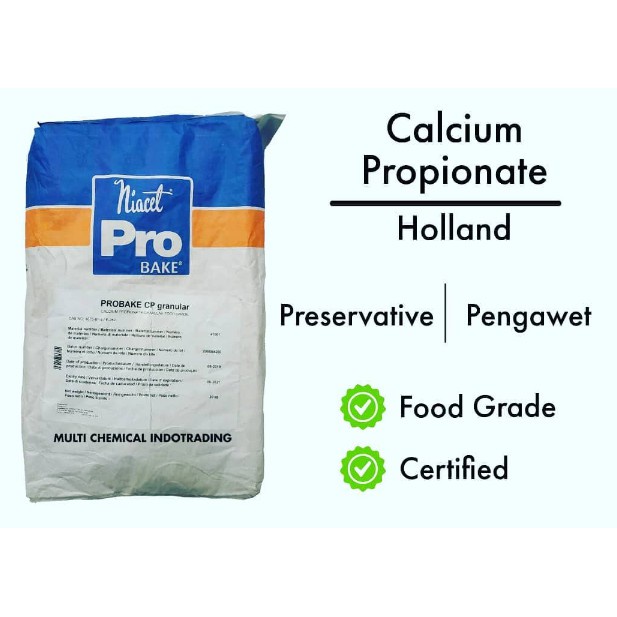 

CALCIUM PROPIONATE / Kalsium Propionat 250gr (Pengawet Makanan Roti Keju Dll)