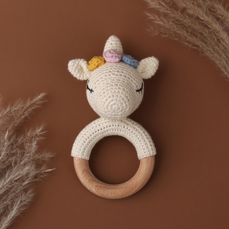 Mary Mainan Teether Bayi Newborn Model Hewan Crochet DIY