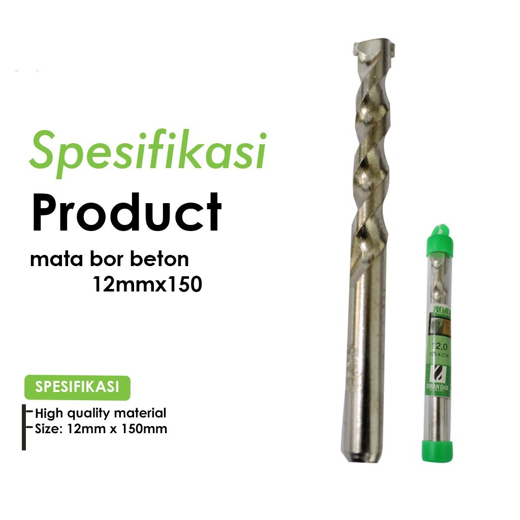 Mata Bor Beton 12mm Mata Bor Tembok