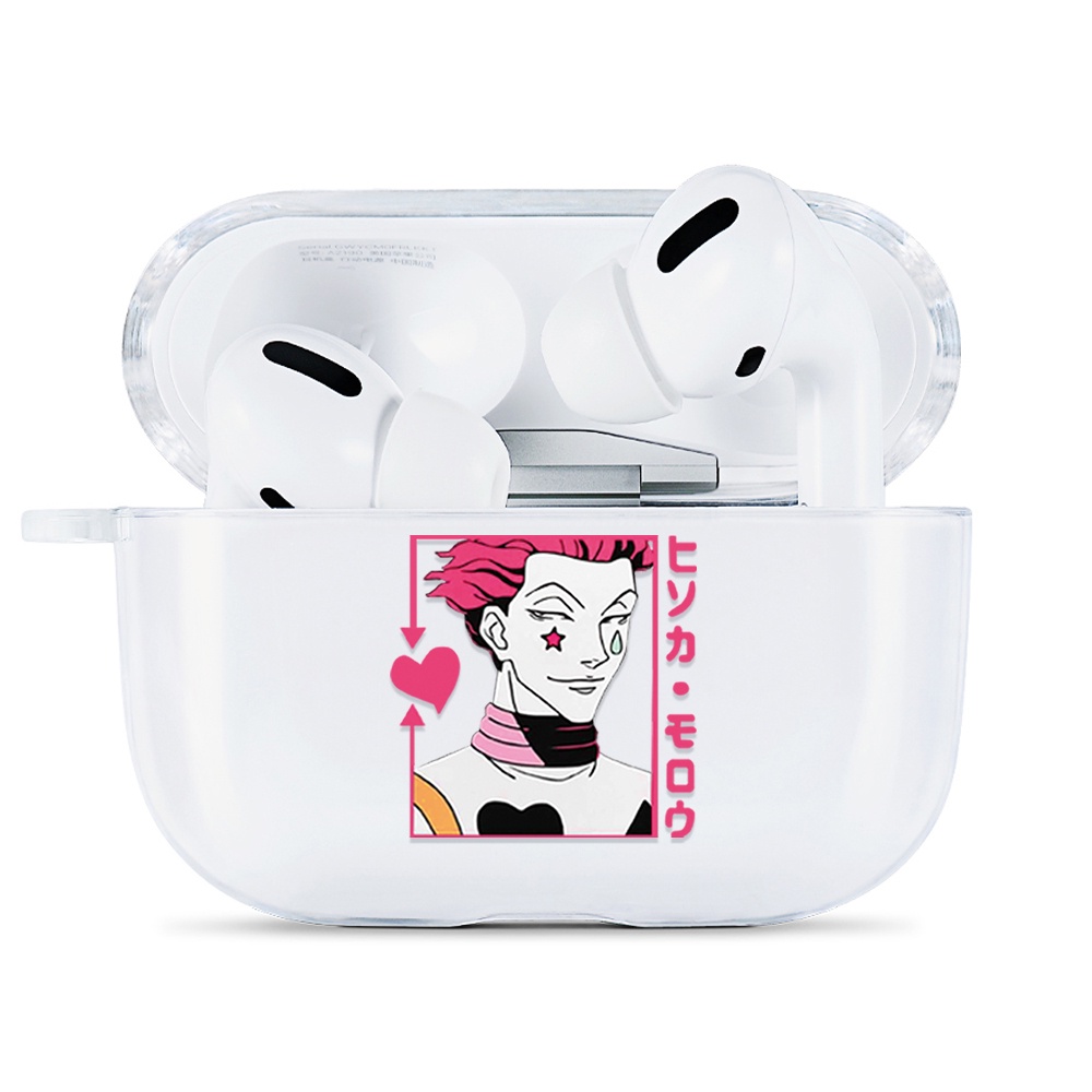 Simple AirPods Pro Case Anti-fall Silicone Soft Case Headset Protection Cover Cute Cartoon Jujutsu Kaisen + Lanyar