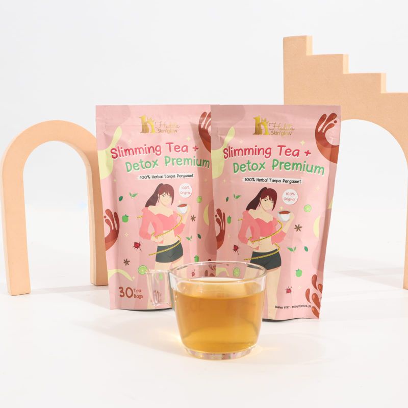 HEDITA SLIM BEAUTY SLIMMING TEA+DETOX AMPUH PREMIUM BY HEDITA SKIN'GLOW