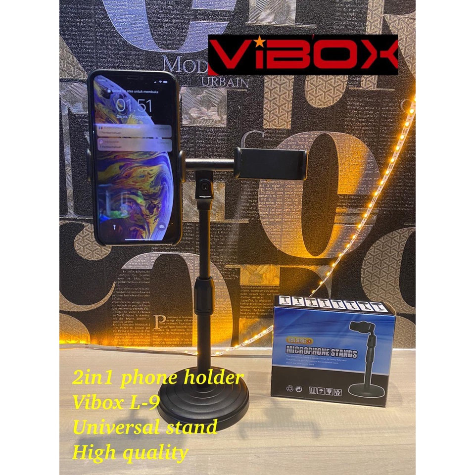 HOLDER STAND VIBOX UNIVERSAL L7 KECIL/L7 FOR IPAD /L9 DOBEL PHONE