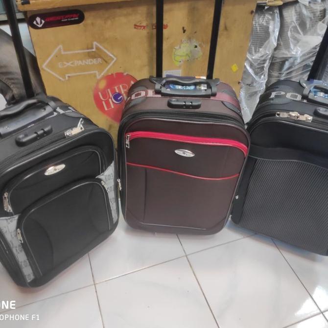 Koper Polo Canvas 18 Inch Berkualitas / Koper Kabin / Koper Pesawat