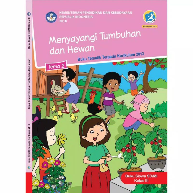 PAKET BUKU TEMATIK KELAS 3 SD TEMA 1 2 3 4 KURIKULUM 2013 REVISI KEMENDIKBUD