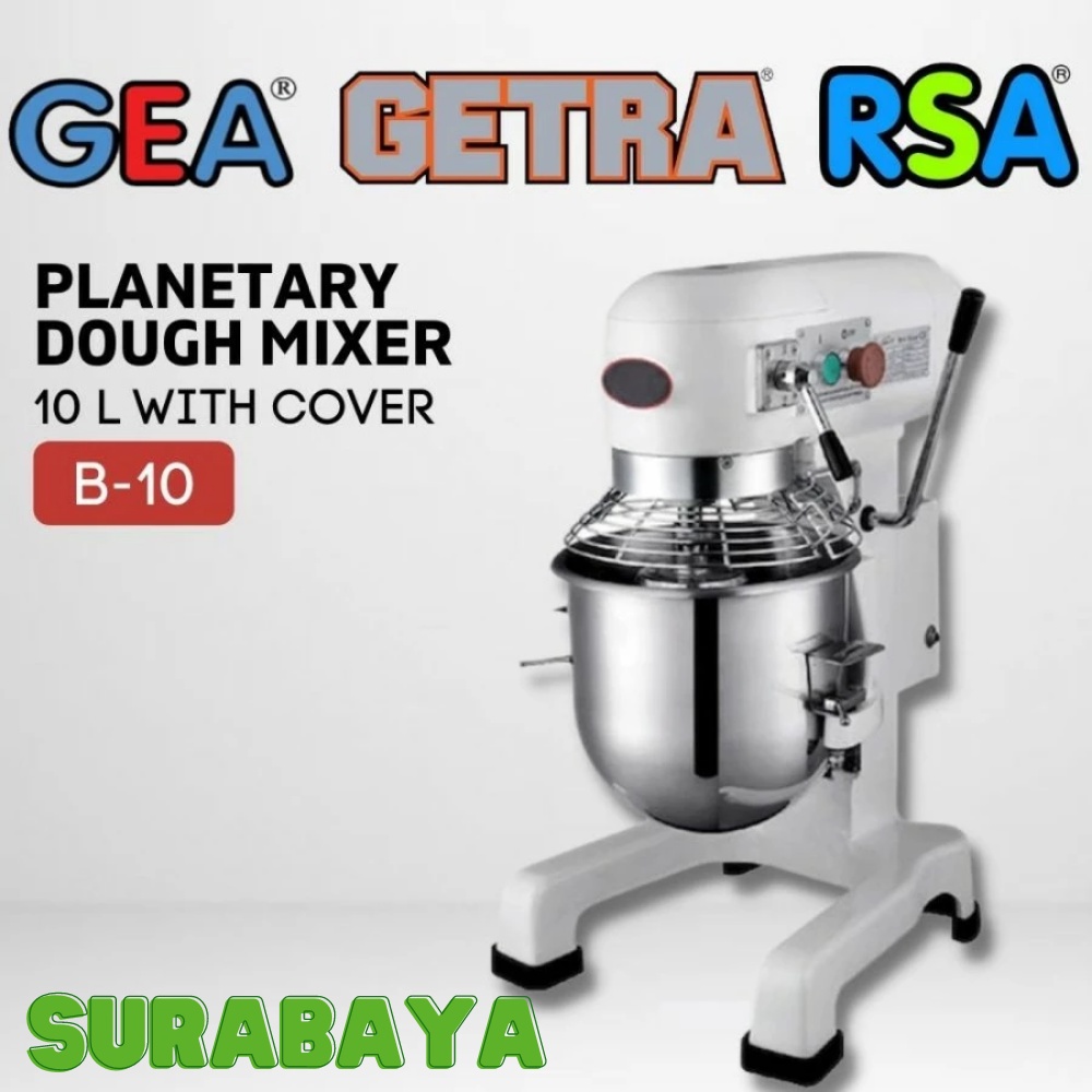 PLANETARY MIXER 10 LITER GETRA B10HJ MIXER ADONAN KUE ROTI TELUR B-10HJ GARANSI RESMI