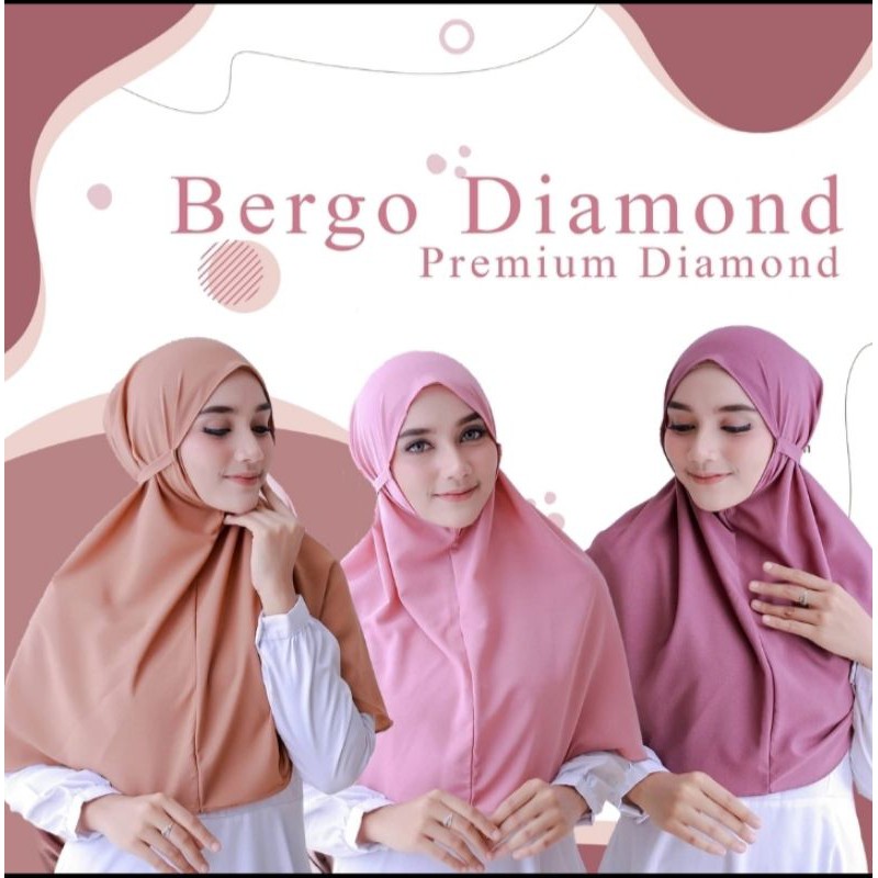 BERGO DIAMOND | KERUDUNG TALI | JILBAB DIAMOND