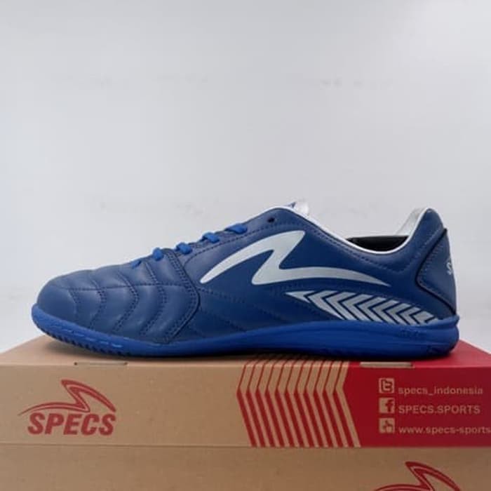 Sepatu Futsal Specs Azteca IN Navy Silver 401174 Original BNIB
