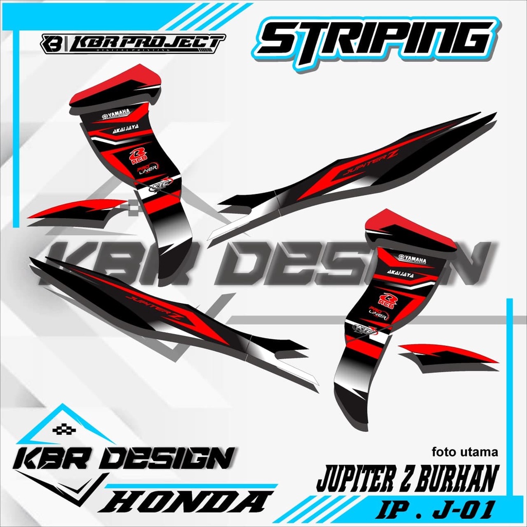 JUPITER Z BURHAN (COD) STICKER STRIPING MOTOR JUPITER Z BURHAN.01
