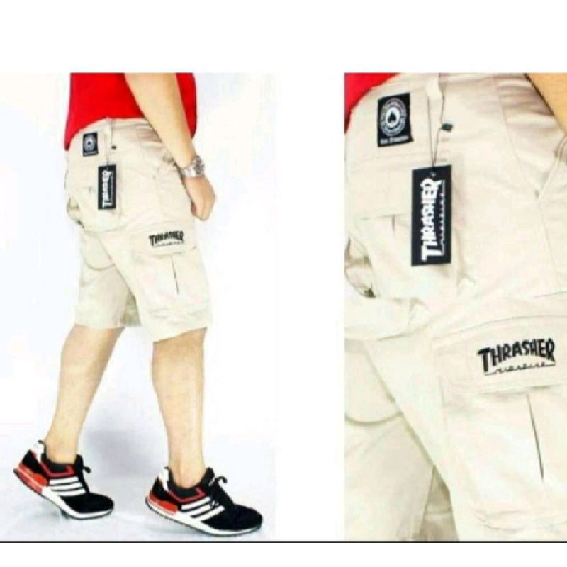 CELANA CARGO PENDEK THRASHER PRIA,BAHAN AMERICAN DRILL
