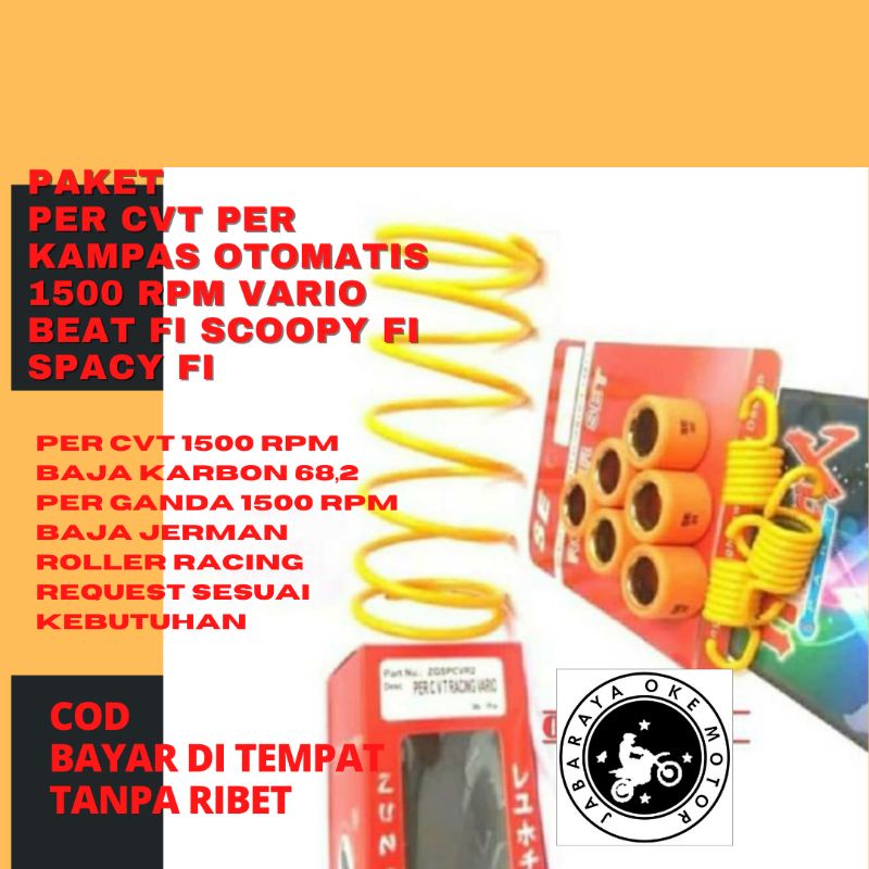 PAKET KIRIAN 1500 RPM  VARIO BEAT FI SCOOPY FI SPACY FI