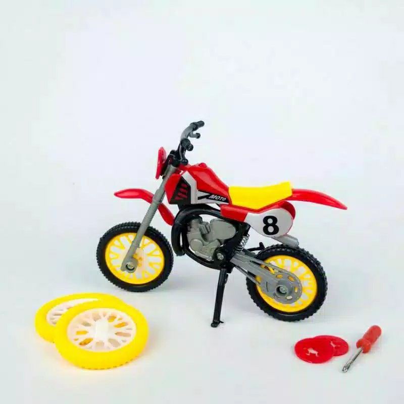 Motor Trail Mini Mainan Anak Laki Laki Star Rider Set Roda Cadangan