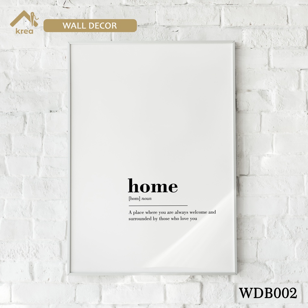 WALL DECOR BLOK FRAME DESIGN AESTHETIC MINIMALIS TANPA PAKU A3