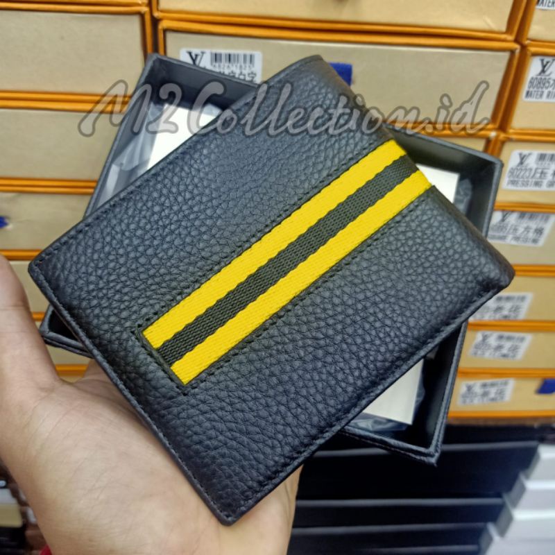 Dompet Lipat Pria Fendi Monster Yellow Eye Leather