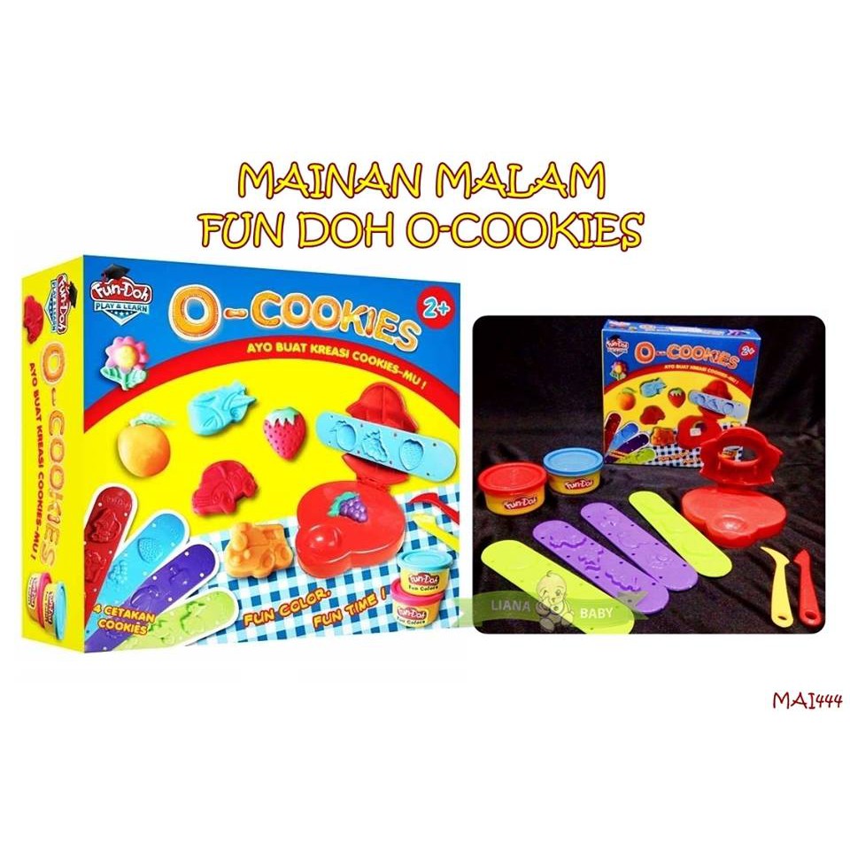 MAI444 MAINAN MALAM FUN DOH O-COOKIES MAINAN EDUKASI