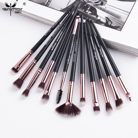 (READY &amp; ORI) Anmor Pro Make Up Brush Set 16 Pcs Available In 2 Colors Coffee And Black 0112-16K 16C