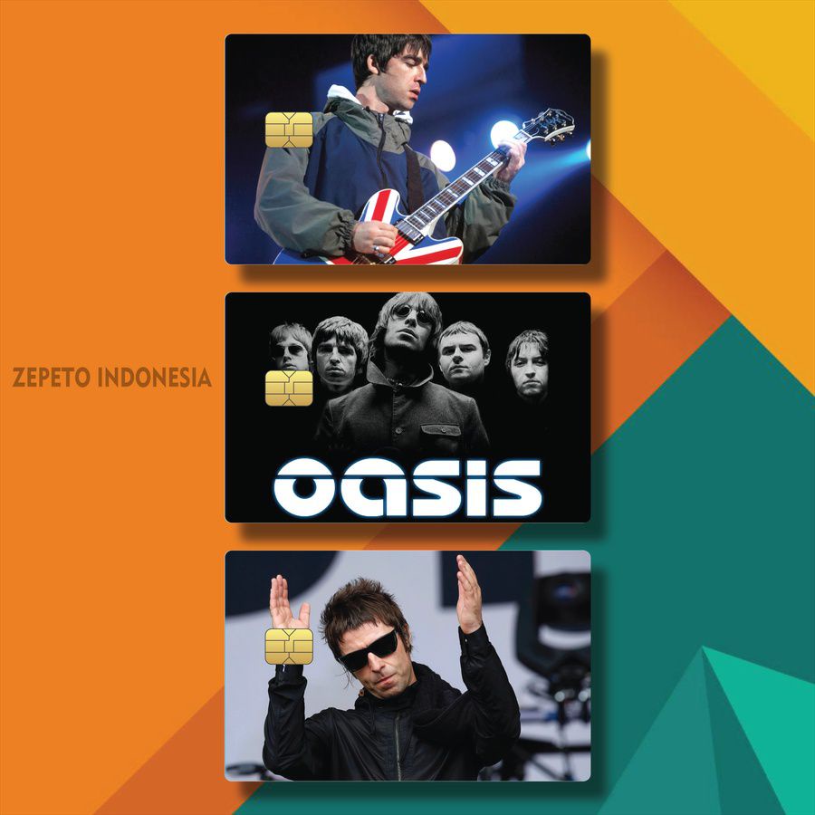 SKIN KARTU ATM GRUP BAND OASIS VN1BH/NHHIF/ STICKER CARD POPULER BAND OASIS / STICKER ATM NCT POPULE
