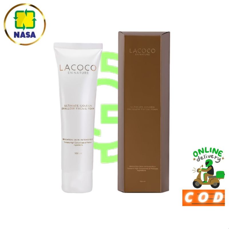 LACOCO GOLDEN SWALLOW FACIAL FOAM / FACIAL FOAM NASA / SABUN CUCI MUKA NASA / SABUN MUKA NASA