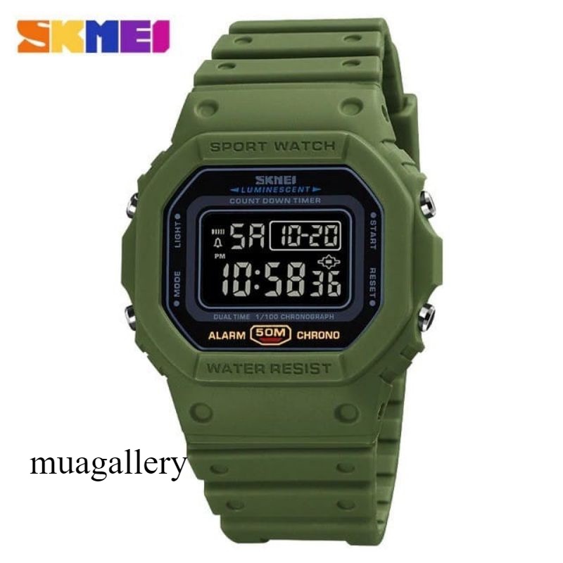 Jam tangan pria Skmei 1628 original Rubber sport jam skmei 1628