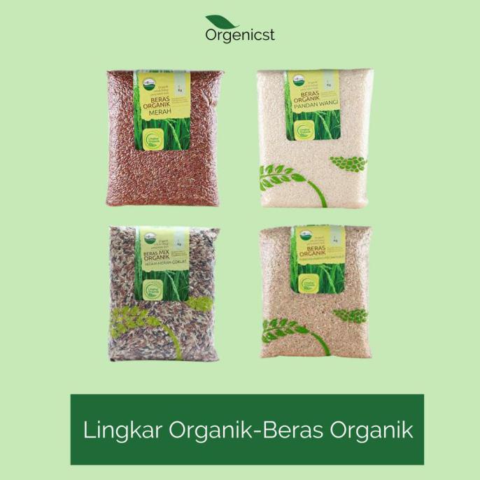 

Promo Awal tahun Beras diabetes nasi merah coklat hitam organik diet rendah kalori 1kg - Beras merah