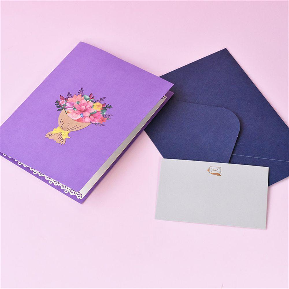 Pineapple Mother's Day Greeting card Color printing Paper Patung Undangan Bunga Kartu Berkat Kartu Hadiah Ucapan 3D Tiga Dimensi