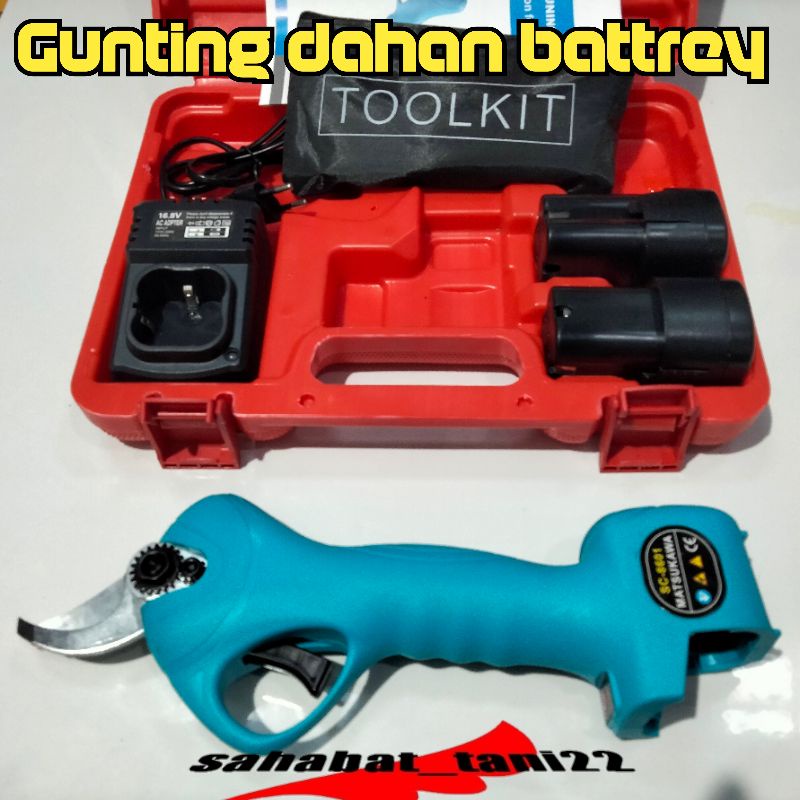 Gunting dahan battrey elektrik