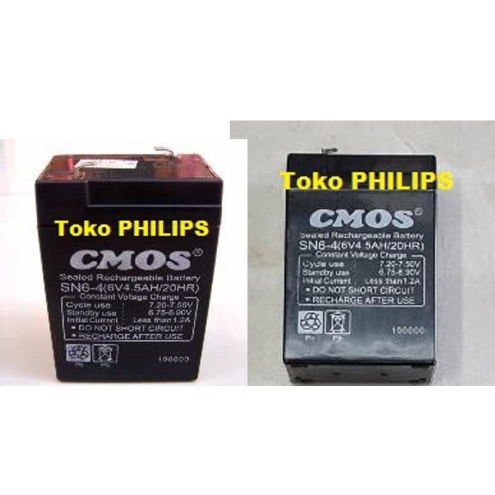 "Cmos" Accu Kering 6 Volt 4,5 Ah