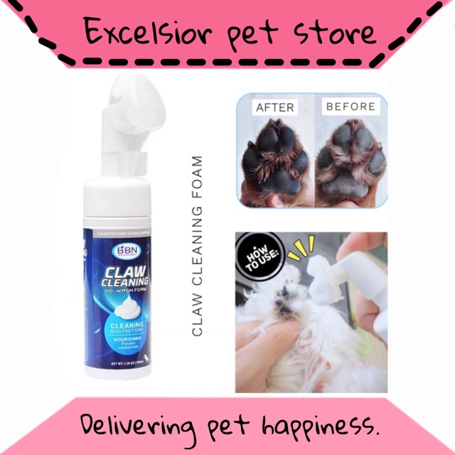 Paw cleaning foam / membersihkan kaki anjing kucing