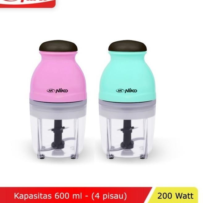 Niko Mini Food Chopper 600 ml Penggiling Mini Niko NK 718 4 Pisau