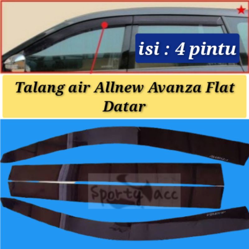 Talang air Allnew avanza 2012-2021 Flat datar