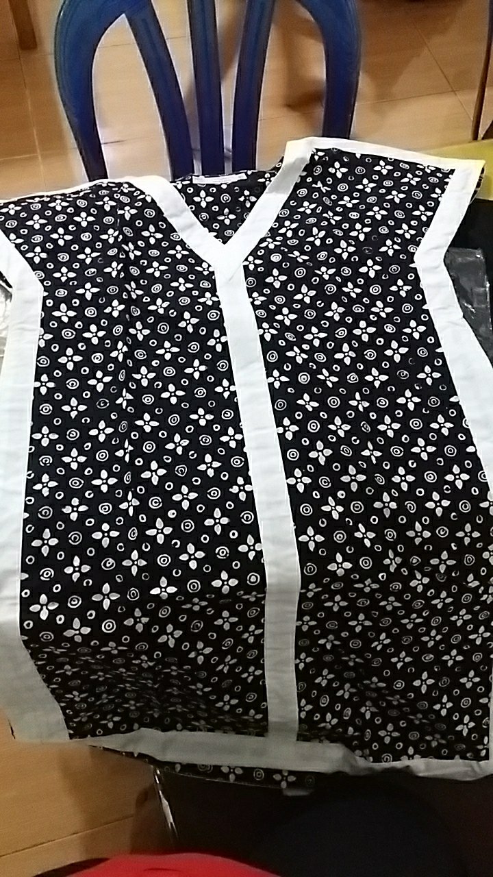 Mini Dress V Neck - Batik Tangan Pengharapan