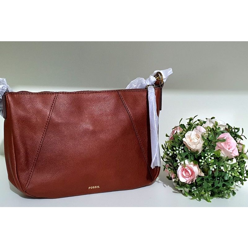 Tas Wanita FossilOriginal Skylar Crossbody Brandy