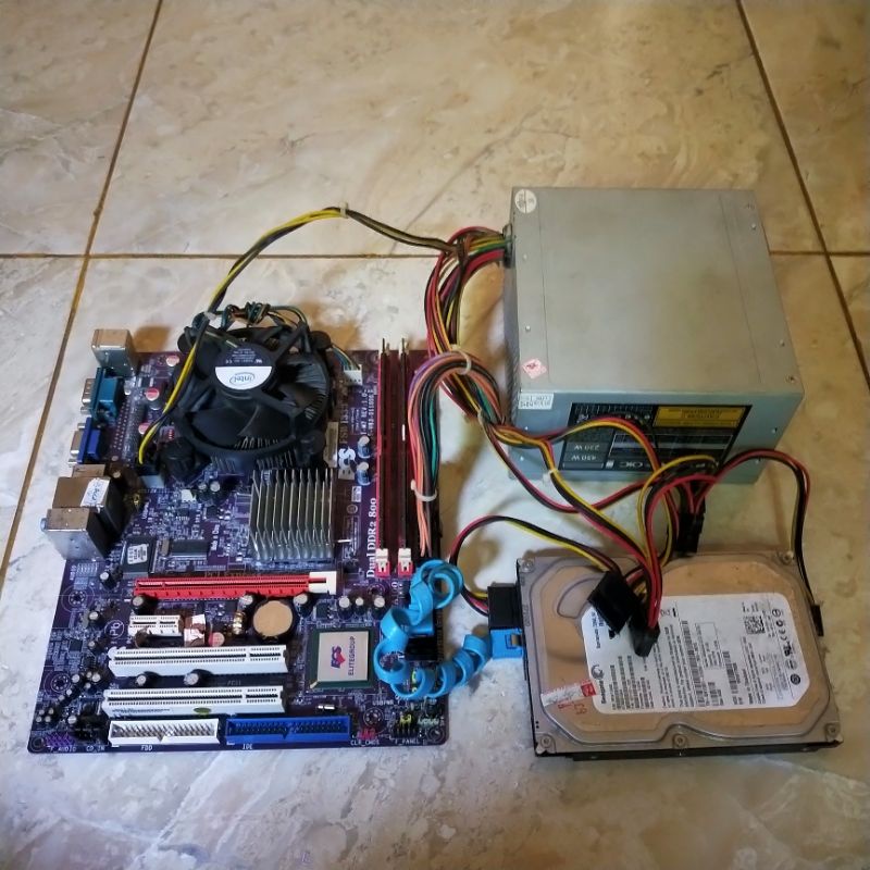 PC Komputer core 2 duo G41 Ram 8GB SSD 128GB lengkap siap pakai