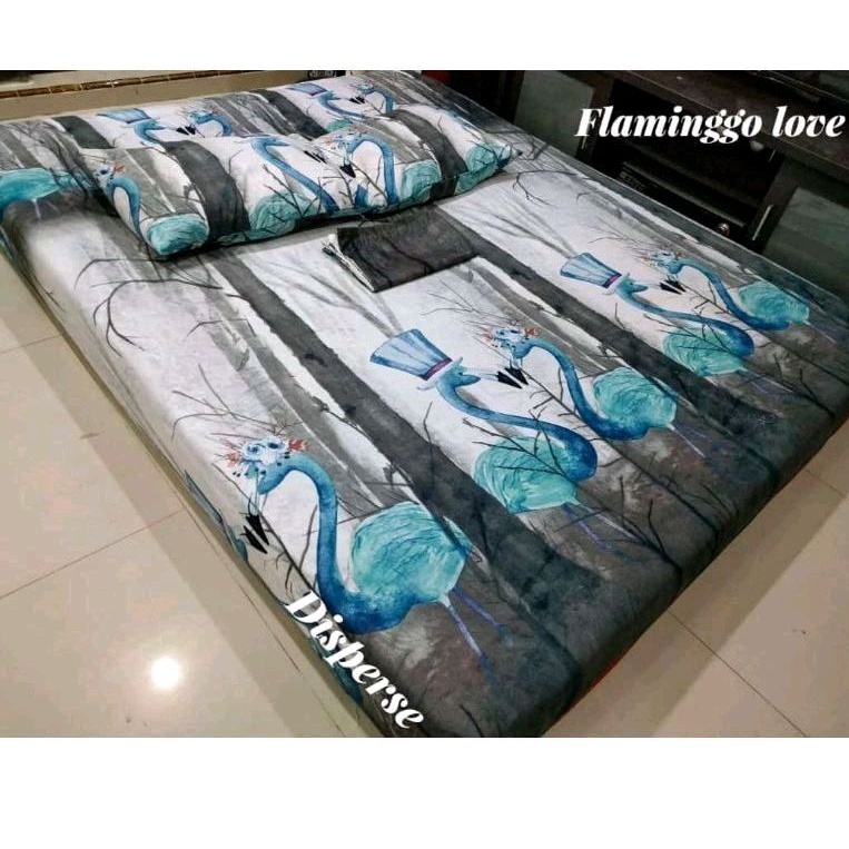 sprei flamingo love