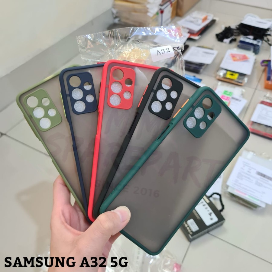 SAMSUNG M33 5G M52 A32 4G A32 5G A52 4G 5G A72 4G 5G A52S 5G CASE SOFT DOFF HARDCASE PC COLOUR TRANSPARAN MACARON CASING PELINDUNG KAMERA COVER PROTECT CAMERA