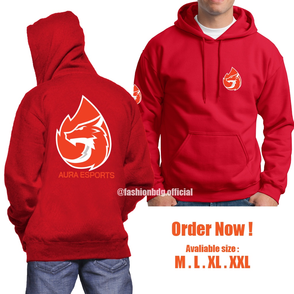 Sweater AURA Fire E-Sport Mobile Legend Bang Bang ML BB Sweater Hoodie Pria