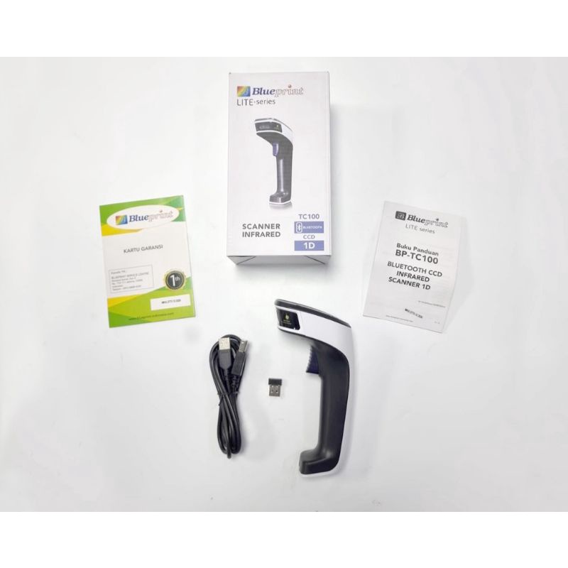 Barcode Scanner CCD 1D Auto Scan USB+Bluetooth BLUEPRINT BP-TC100