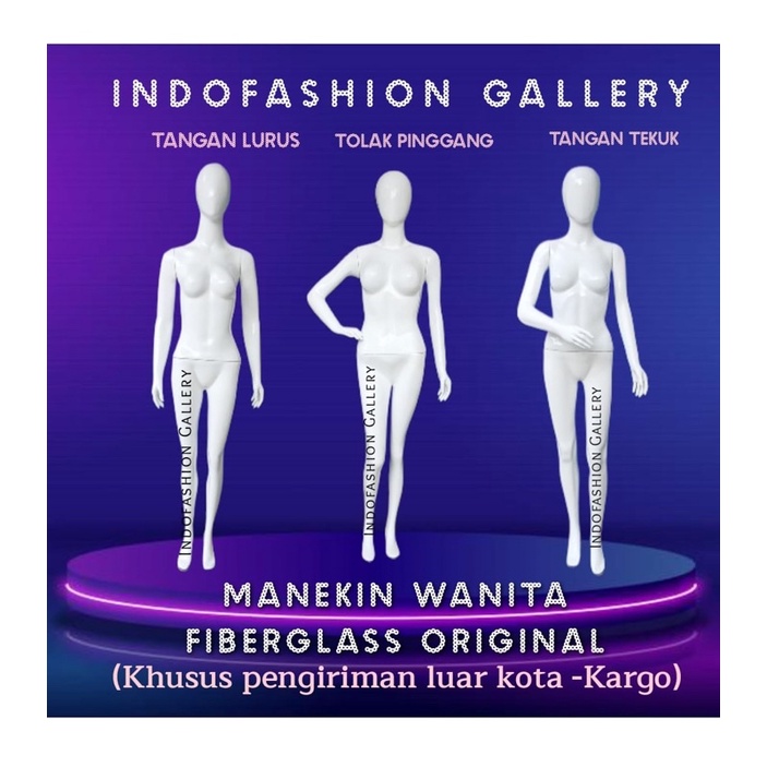 Patung Baju/Manekin Wanita Fiberglass Full Body (Antar Kota)