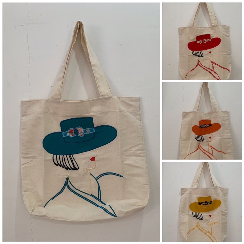 Tote Bag Tas Kain Bordir Malang Kantong Blacu Go Green Bawa Kantong Sendiri Bring Your Own Bag