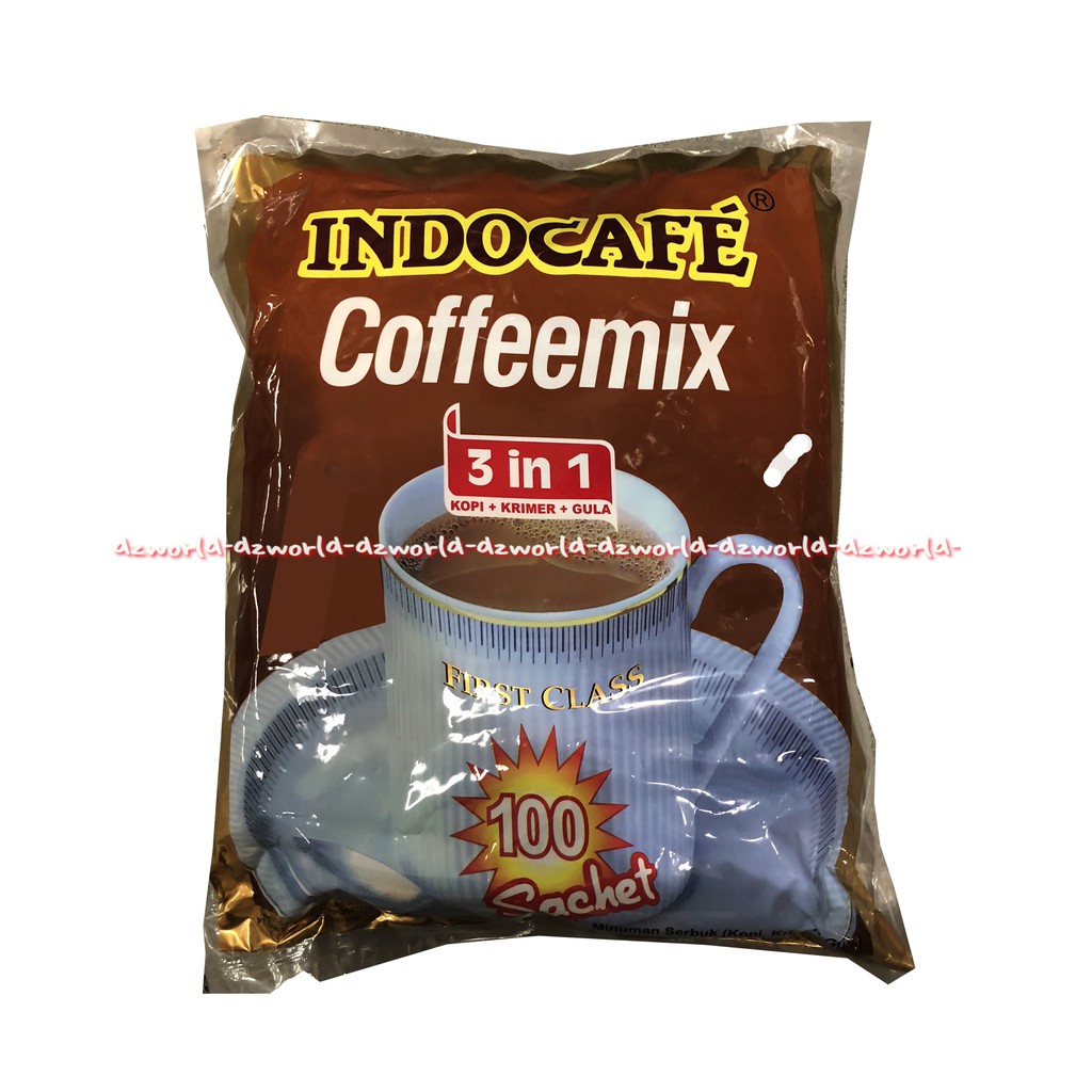 Indocafe Coffeemix 100sachet Dengan Gula Coffee Kopi Gula Kopi Instan Kopi mix Indo Cafe Cofee 3in1 3 in 1 Cofemix isi 100pcs