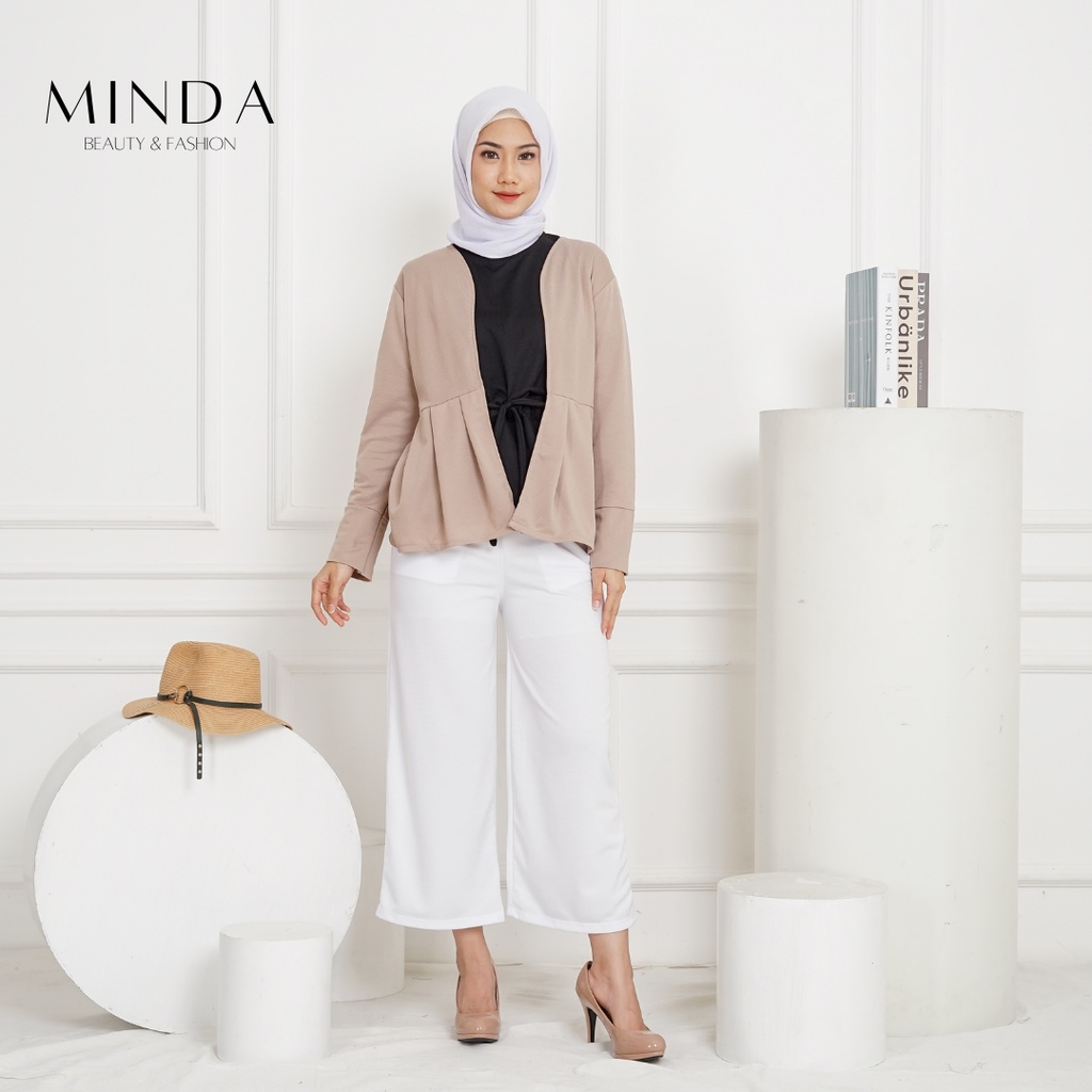 Atasan Wanita Outwear Plit Cardigan Minda Aurora All Size