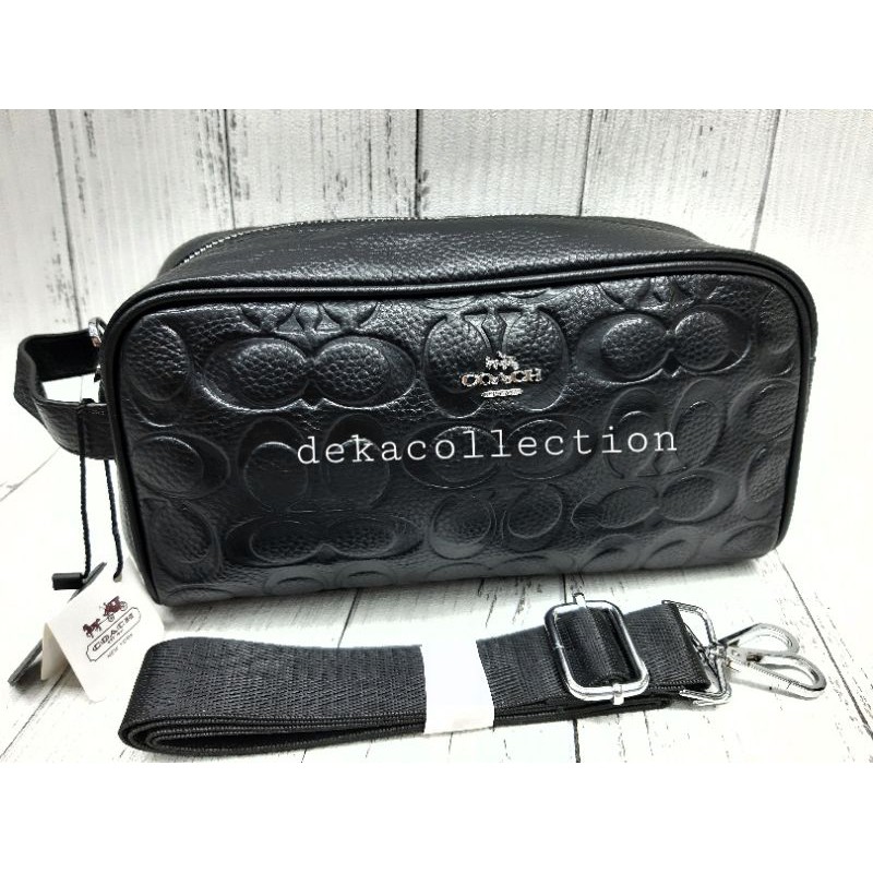 POUCHBAG TAS TANGAN KULIT COACH PRIA WANITA HANDBAG CLUCTH KULIT