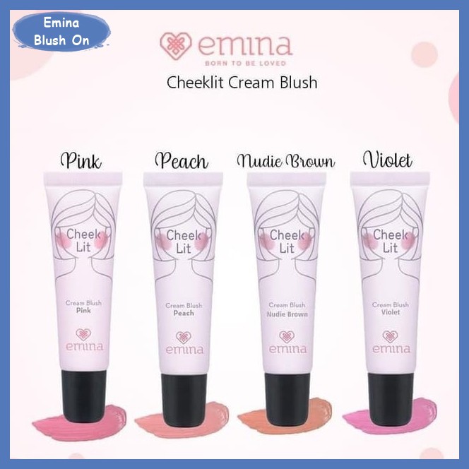 EMINA CREAM BLUSH SERIES (Cheeklit, cream blush, blush stik, highliter stik/powder)