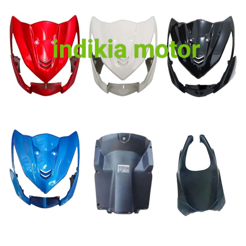 cover body depan tameng panel plus dashboar kantong laci bawah plus dek lumpur beat fi 2012 2013 201