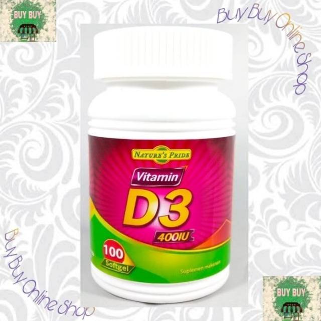 VITAMIN D3 NATURE'S PRIDE 400IU ISI 100 SOFTGEL