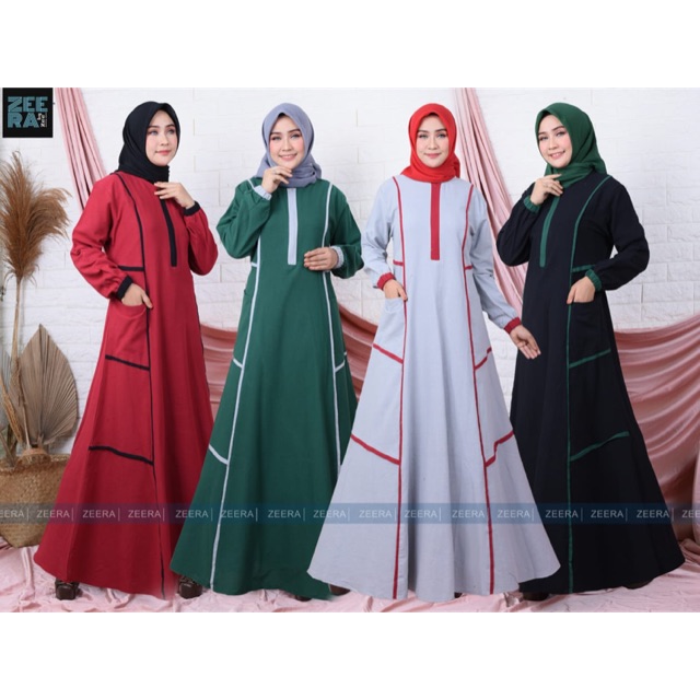 BAJU GAMIS WANITA DEWASA BAHAN KATUN ANGELINA GROSIR